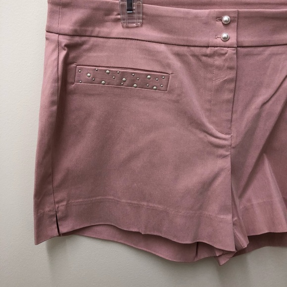 Attyre New York Pants - 🌸Dusty Pink Faux Pearl Pocket Shorts